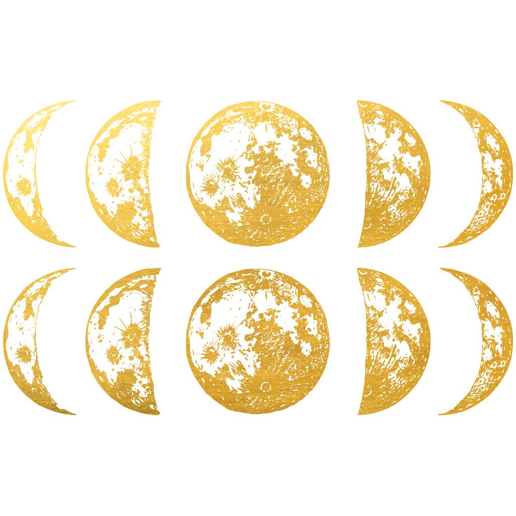 Golddekor für Keramik 22 Karat Gold - Mond