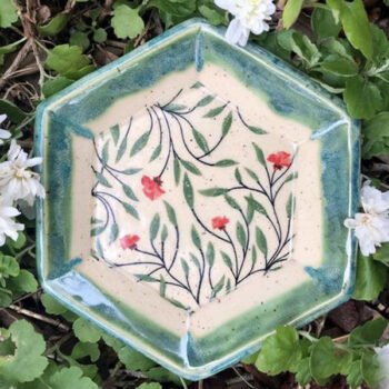 Blumendekor für Keramik zum selber anbringen